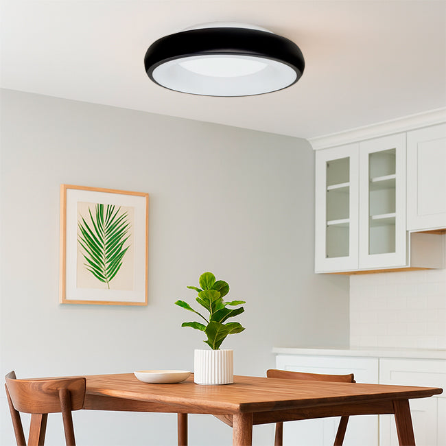 LÁMPARA DE TECHO VERENISE LED BLACK 45W + CONTROL REMOTO