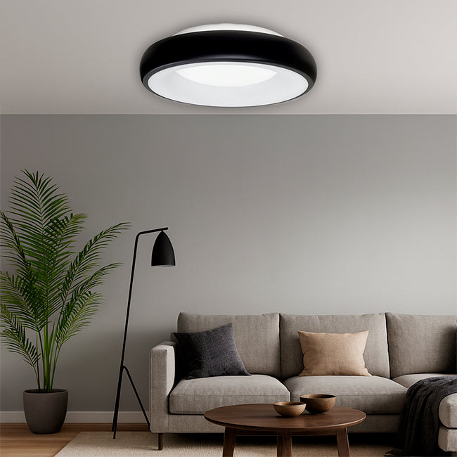 LÁMPARA DE TECHO VERENISE LED BLACK 45W + CONTROL REMOTO