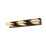 LÁMPARA DE ESPEJO DE PARED JAZMIN BLACK AND GOLD LED 9W TRICOLOR