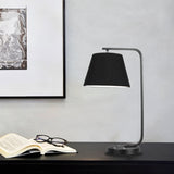 LÁMPARA DE MESA ALESSIA BLACK LED - SIN FOCO