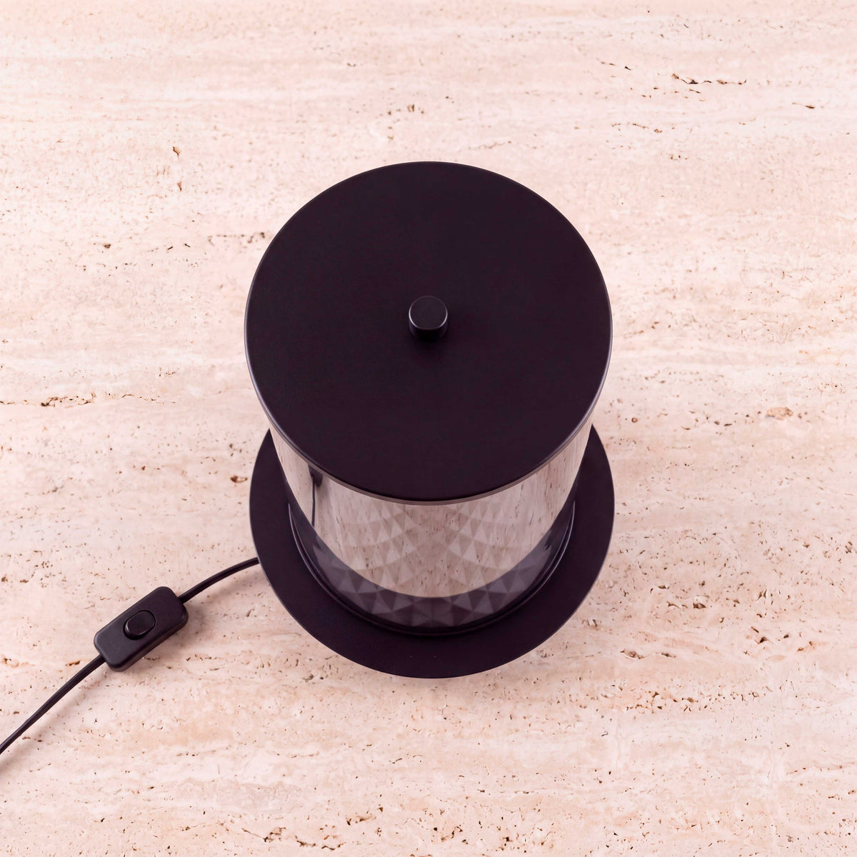 LÁMPARA DE MESA LED ONIX BLACK LUZ CÁLIDA