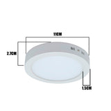 PANEL LED SIMPLE CIRCULAR 6W ADOSABLE LUZ CÁLIDA 3000K