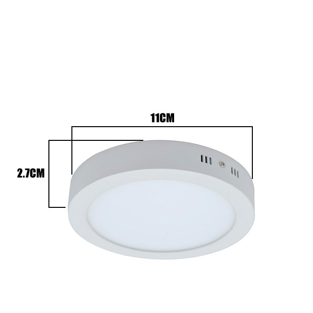 PANEL LED SIMPLE CIRCULAR 6W ADOSABLE LUZ CÁLIDA 3000K