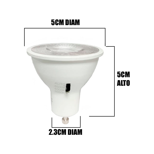 DICROICO LED 8W TRICOLOR GU10 I-LUMINA