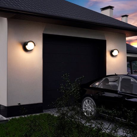 LÁMPARA DE EXTERIOR LED LUNA BLACK 12W LUZ CÁLIDA