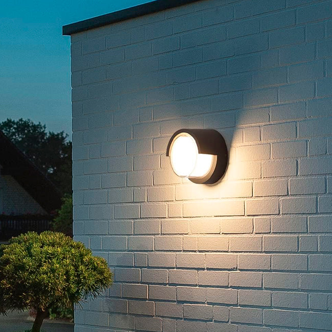 LÁMPARA DE EXTERIOR LED LUNA BLACK 12W LUZ CÁLIDA
