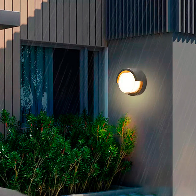 LÁMPARA DE EXTERIOR LED LUNA BLACK 12W LUZ CÁLIDA