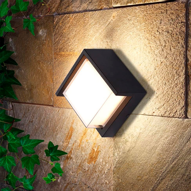 LÁMPARA DE EXTERIOR LED MEGAN BLACK 12W