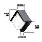 LÁMPARA DE EXTERIOR LED MEGAN BLACK 12W