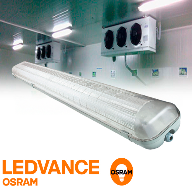 LUMINARIA HERMÉTICA TIPO INDIKO LED 1.20M OSRAM 02LUCES - SIN FOCOS