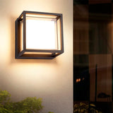 LÁMPARA DE EXTERIOR FRANCESCA BLACK LED 12W LUZ CÁLIDA
