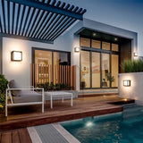 LÁMPARA DE EXTERIOR FRANCESCA BLACK LED 12W LUZ CÁLIDA