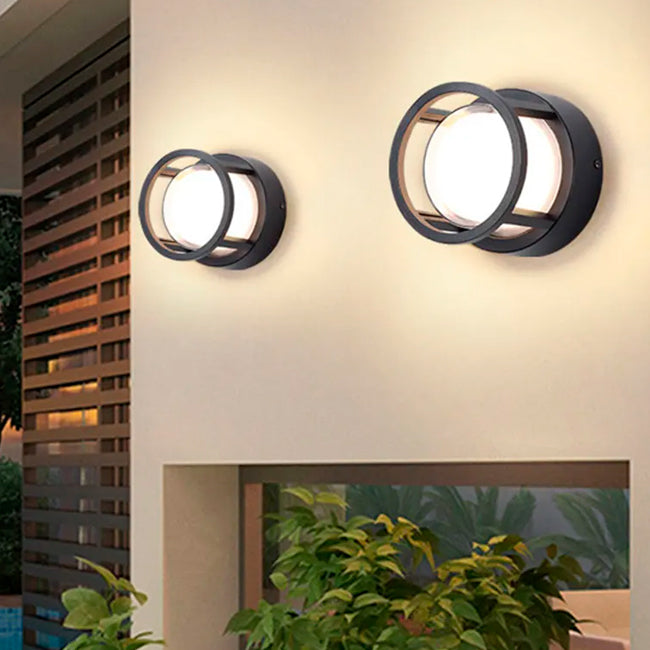 LÁMPARA DE EXTERIOR LED MARIETA BLACK 12W LUZ CÁLIDA