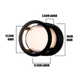 LÁMPARA DE EXTERIOR LED MARIETA BLACK 12W LUZ CÁLIDA