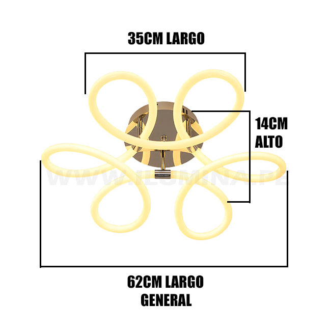 LÁMPARA DE TECHO GIULIA + CONTROL REMOTO LED