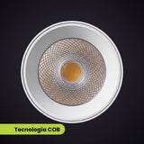 SPOT LED 220V PARA RIEL TRIXY WHITE 20W CCT 03 TONOS TRICOLOR DIRIGIBLE - RIEL NO INCLUIDO