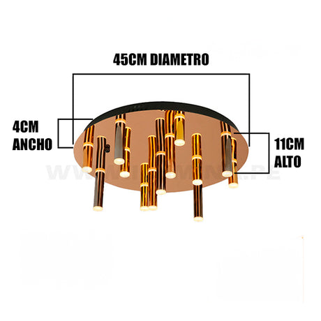 LÁMPARA DE TECHO BRUNA + CONTROL REMOTO LED