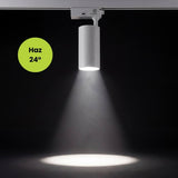 SPOT LED 220V PARA RIEL TRIXY WHITE 20W CCT 03 TONOS TRICOLOR DIRIGIBLE - RIEL NO INCLUIDO