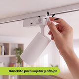 SPOT LED 220V PARA RIEL TRIXY WHITE 20W CCT 03 TONOS TRICOLOR DIRIGIBLE - RIEL NO INCLUIDO