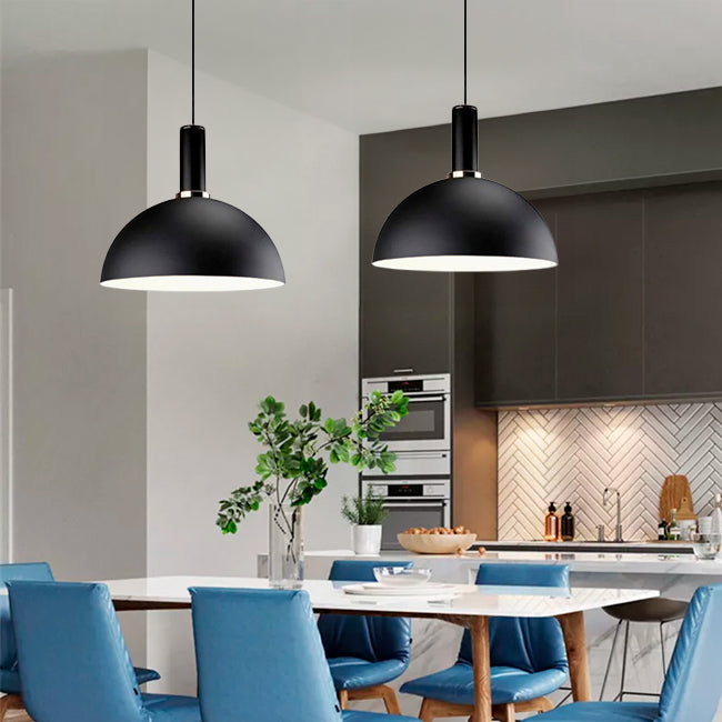 LÁMPARA COLGANTE CAMPANA DE ALUMINIO BLACK AMOSIEL