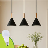 LÁMPARA COLGANTE CAMPANA DE ALUMINIO MILUSKA + FOCO LED 12W LUZ CÁLIDA