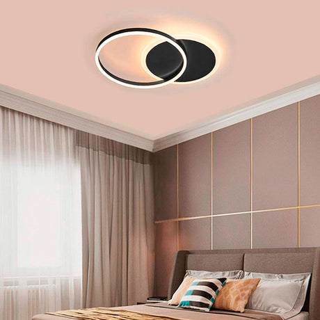 LÁMPARA DE TECHO MADRID BLACK LED 45W + CONTROL REMOTO