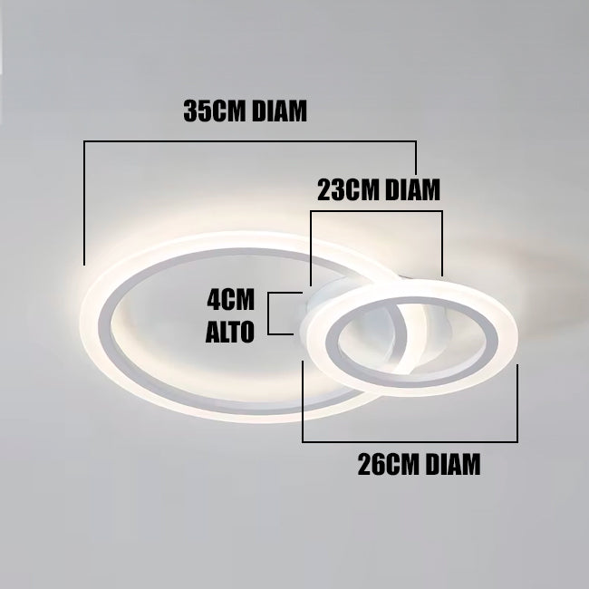 LÁMPARA DE TECHO LED PALMIRA 59W + CONTROL REMOTO