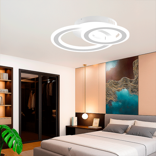 LÁMPARA DE TECHO LED PALMIRA 59W + CONTROL REMOTO