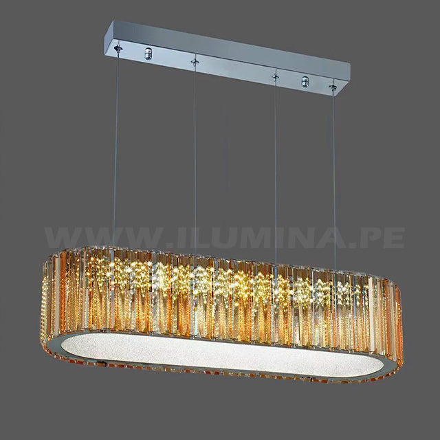 LÁMPARA COLGANTE KRYSTAL NAZLI 7826 TY LED + CONTROL REMOTO