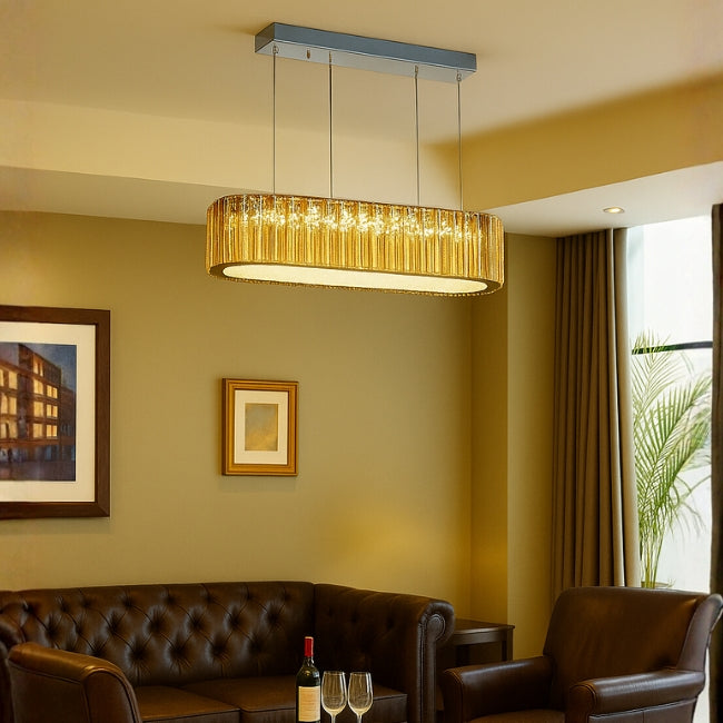 LÁMPARA COLGANTE LED KRYSTAL NAZLI + CONTROL REMOTO