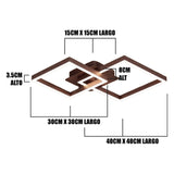 LÁMPARA DE TECHO VALENCIA COFFEE LED 56W + CONTROL REMOTO