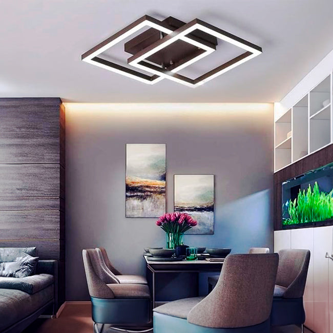 LÁMPARA DE TECHO VALENCIA COFFEE LED 56W + CONTROL REMOTO