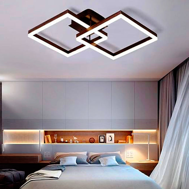 LÁMPARA DE TECHO VALENCIA COFFEE LED 56W + CONTROL REMOTO