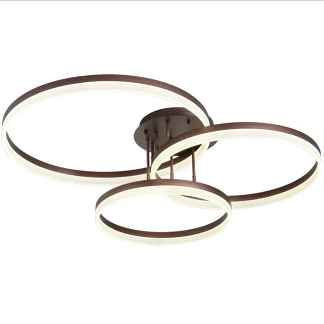 LÁMPARA DE TECHO VALERIA COFFEE LED 75W + CONTROL REMOTO