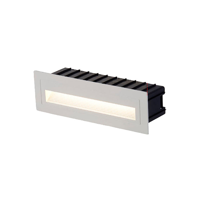 SPOT LUZ GUIA DE PASO SANDRA LED ASIMÉTRICO 5W RECTANGULAR BLANCO LUZ CÁLIDA