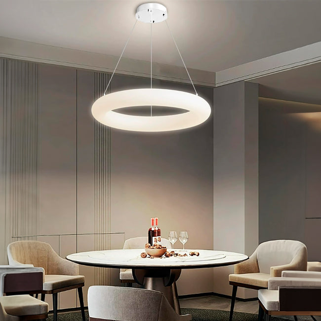 LÁMPARA COLGANTE LED DONA WHITE + CONTROL REMOTO