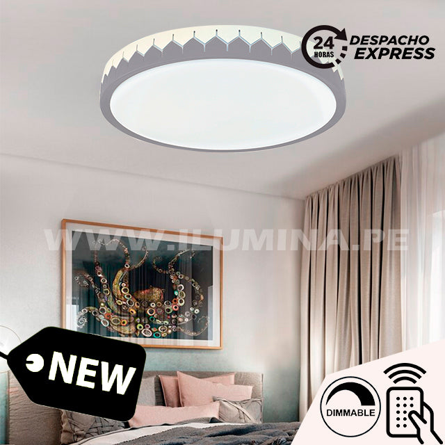 LÁMPARA DE TECHO SANAE LED GRAY 30W + CONTROL REMOTO