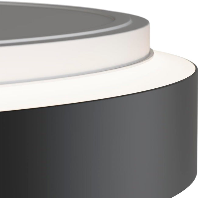 LÁMPARA DE TECHO CLAUDIA LED BLACK AND GOLD 30W + CONTROL REMOTO