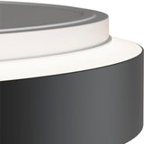 LÁMPARA DE TECHO CLAUDIA LED BLACK AND GOLD 30W + CONTROL REMOTO