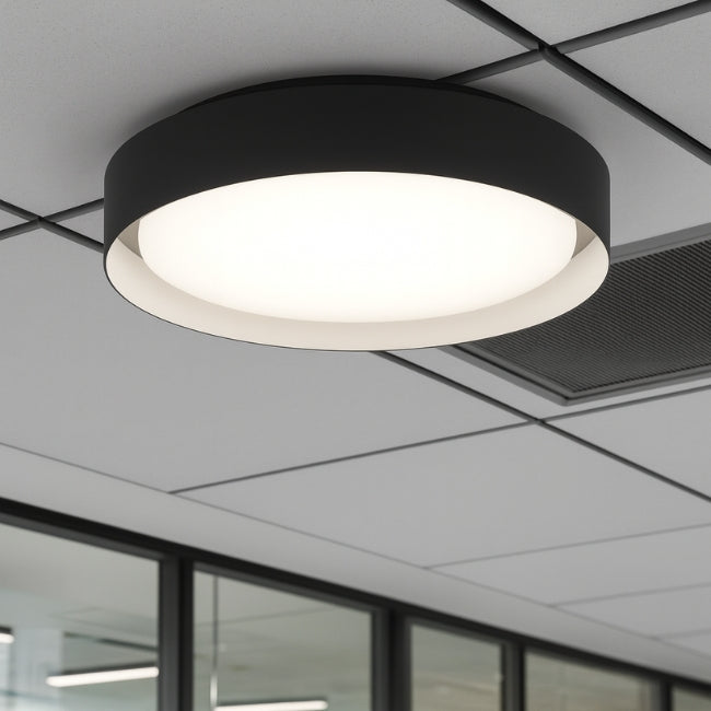 LÁMPARA DE TECHO SAMMY LED BLACK AND WHITE 30W + CONTROL REMOTO