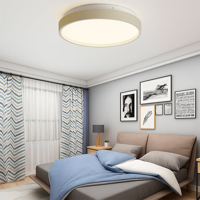 LÁMPARA DE TECHO VALENTINA LED CHAMPAGNE 30W + CONTROL REMOTO