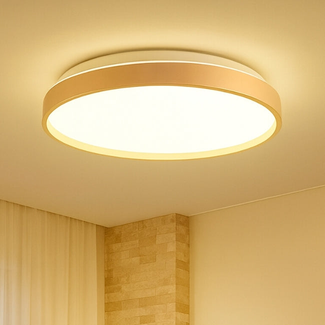 LÁMPARA DE TECHO VALENTINA LED CHAMPAGNE 30W + CONTROL REMOTO