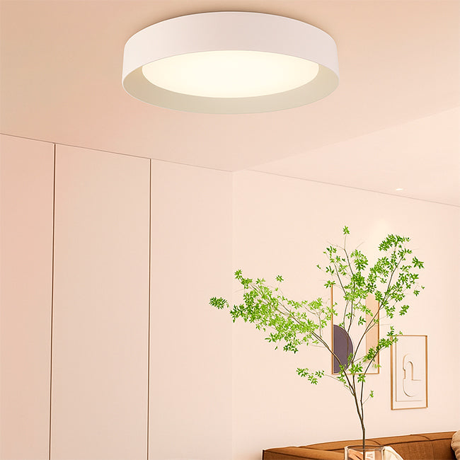 LÁMPARA DE TECHO DIANA LED WHITE AND GOLD 30W + CONTROL REMOTO