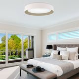 LÁMPARA DE TECHO DIANA LED WHITE AND GOLD 30W + CONTROL REMOTO