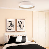 LÁMPARA DE TECHO DIANA LED WHITE AND GOLD 30W + CONTROL REMOTO