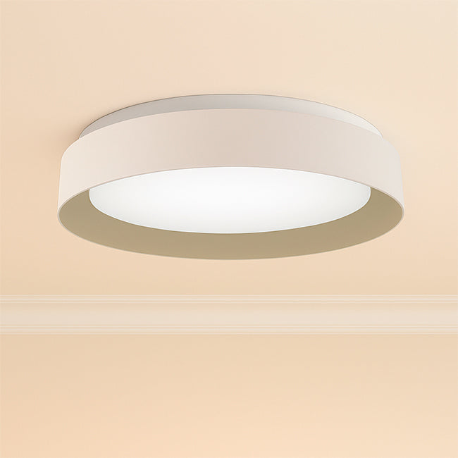 LÁMPARA DE TECHO DIANA LED WHITE AND GOLD 30W + CONTROL REMOTO