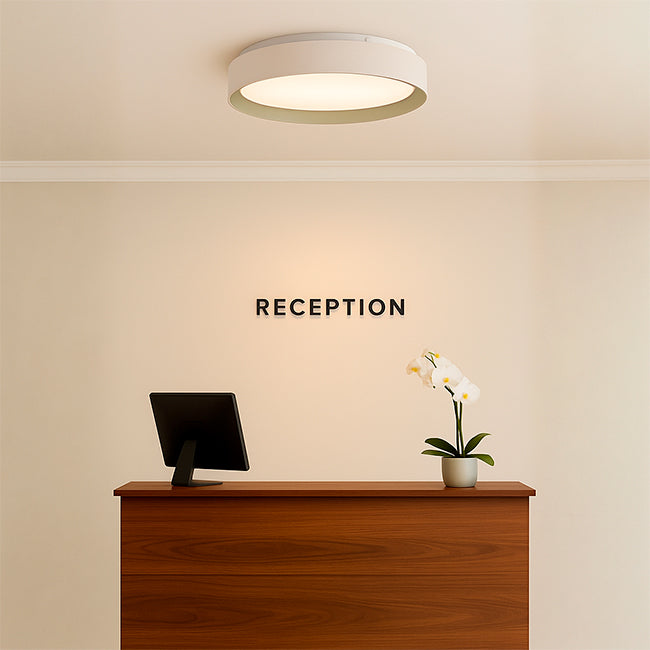 LÁMPARA DE TECHO DIANA LED WHITE AND GOLD 30W + CONTROL REMOTO