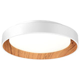 LÁMPARA DE TECHO AMELIA LED WHITE AND WOOD 30W + CONTROL REMOTO