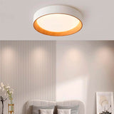 LÁMPARA DE TECHO AMELIA LED WHITE AND WOOD 30W + CONTROL REMOTO