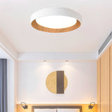 LÁMPARA DE TECHO AMELIA LED WHITE AND WOOD 30W + CONTROL REMOTO